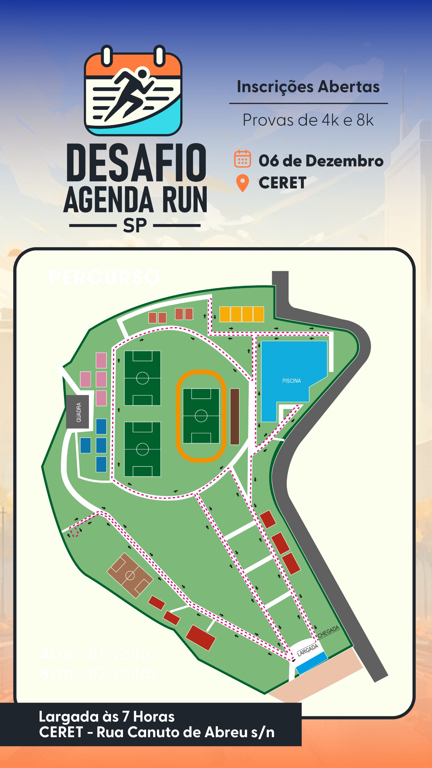 Mapa do percurso