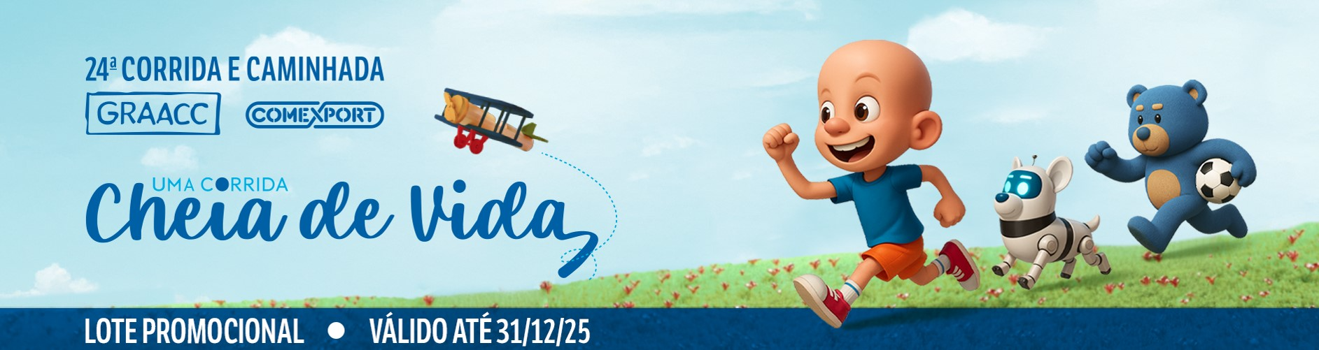 Capa oficial 24ª Corrida e Caminhada Comexport GRAACC