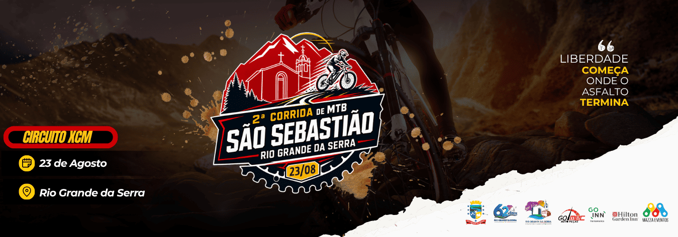 Capa Oficial 2ª Corrida de MTB São Sebastião