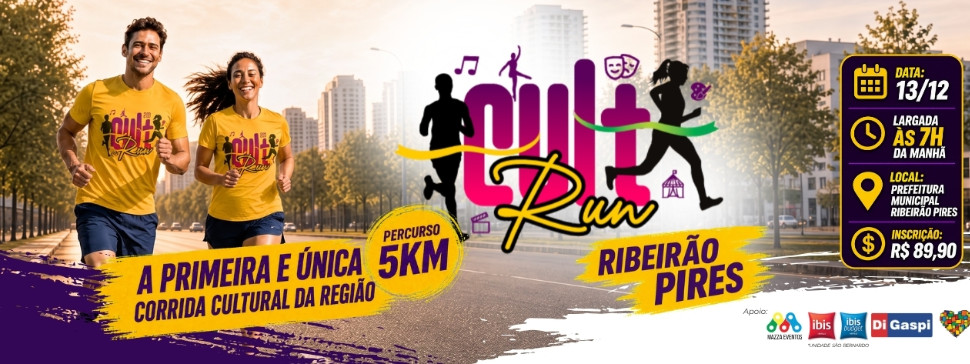 CULT RUN 2026 - Banner do Evento