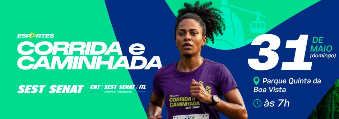 Capa Corrida e Caminhada SEST SENAT
