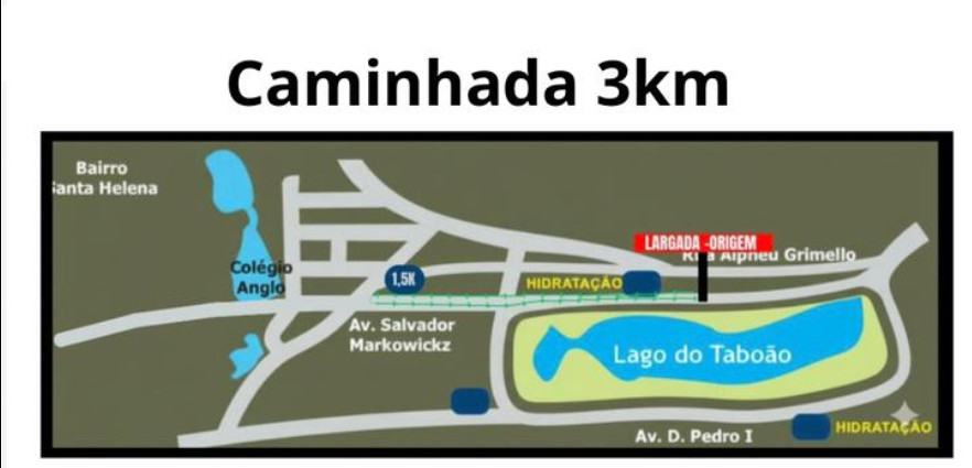 Percurso Caminhada 3km