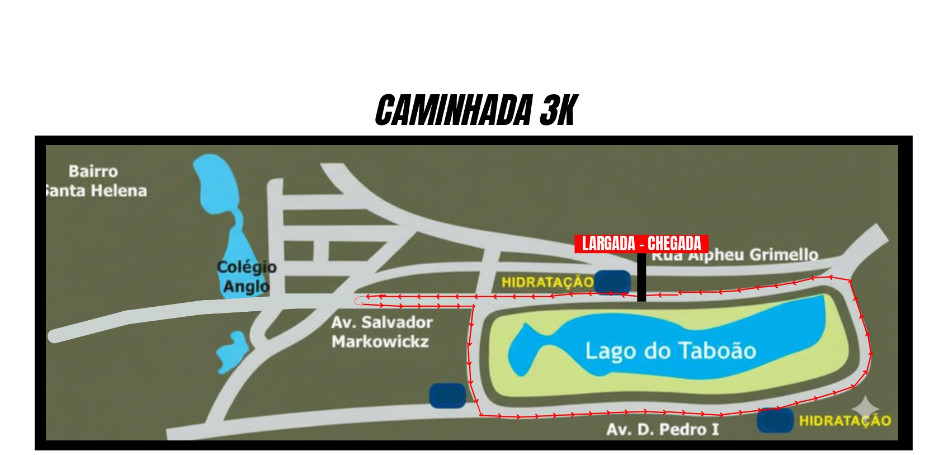Percurso Caminhada 3km