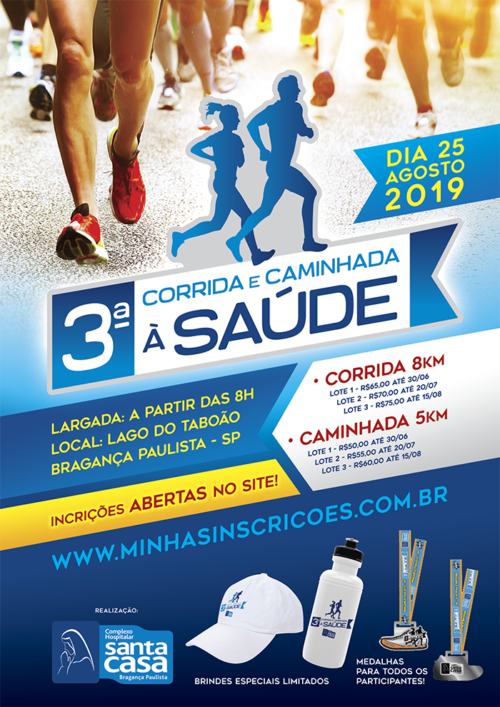 Inscrições abertas para a 3ª Corrida Nossa Santa Casa – Santa Casa