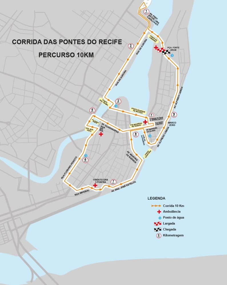 Mapa Percurso 10km