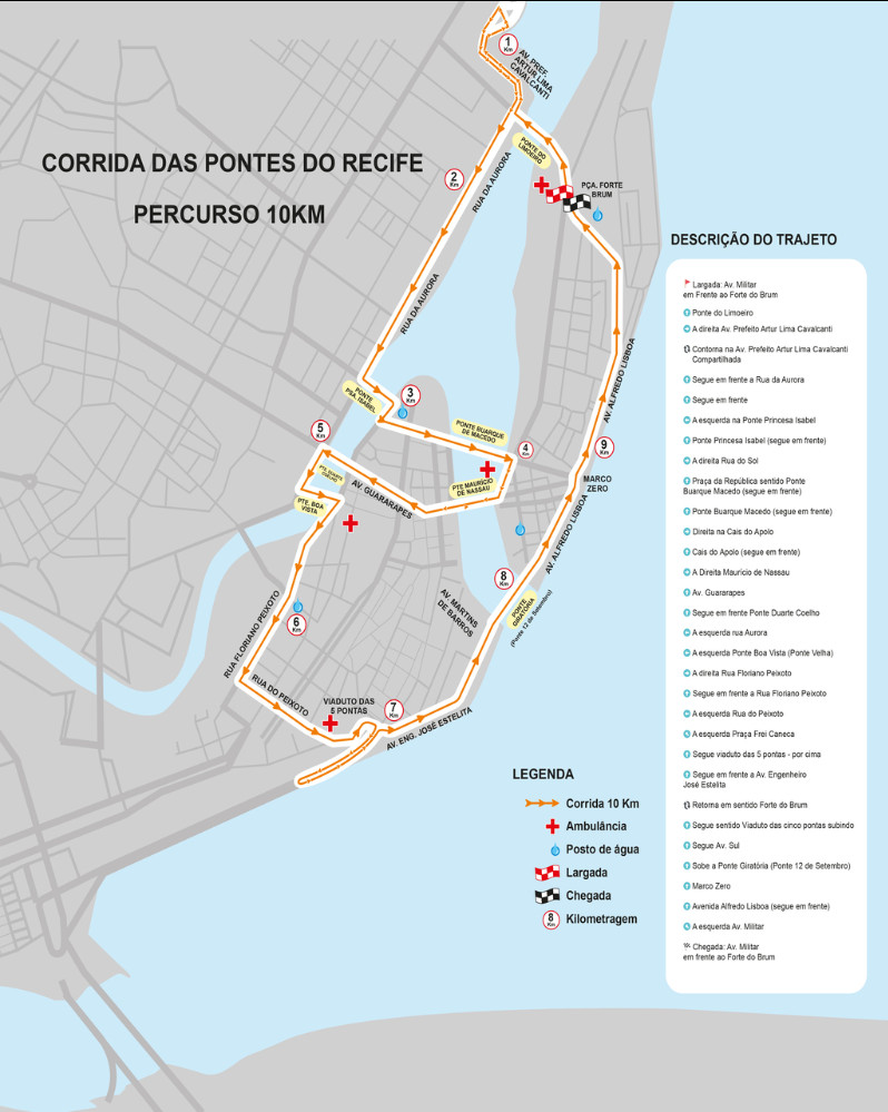 Mapa Percurso 10km